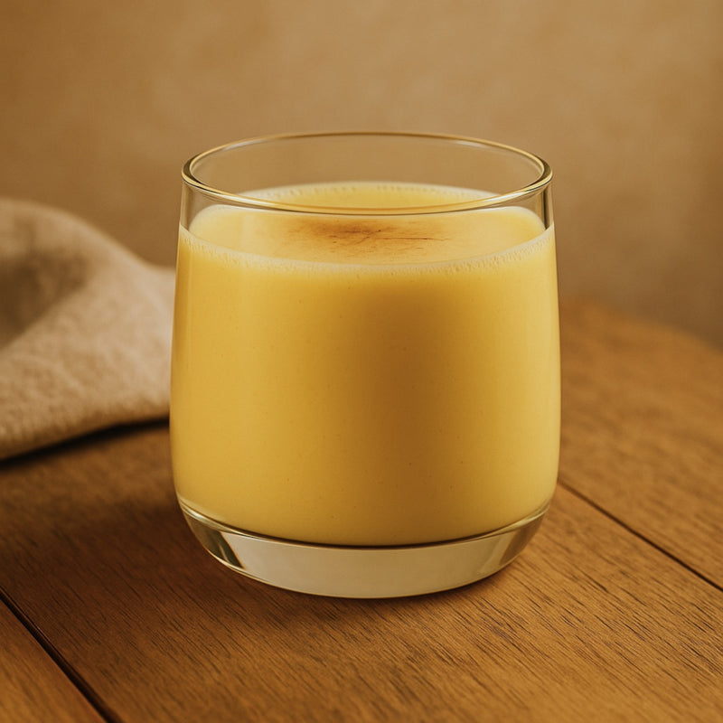 In warmer (Pflanzen-) Milch