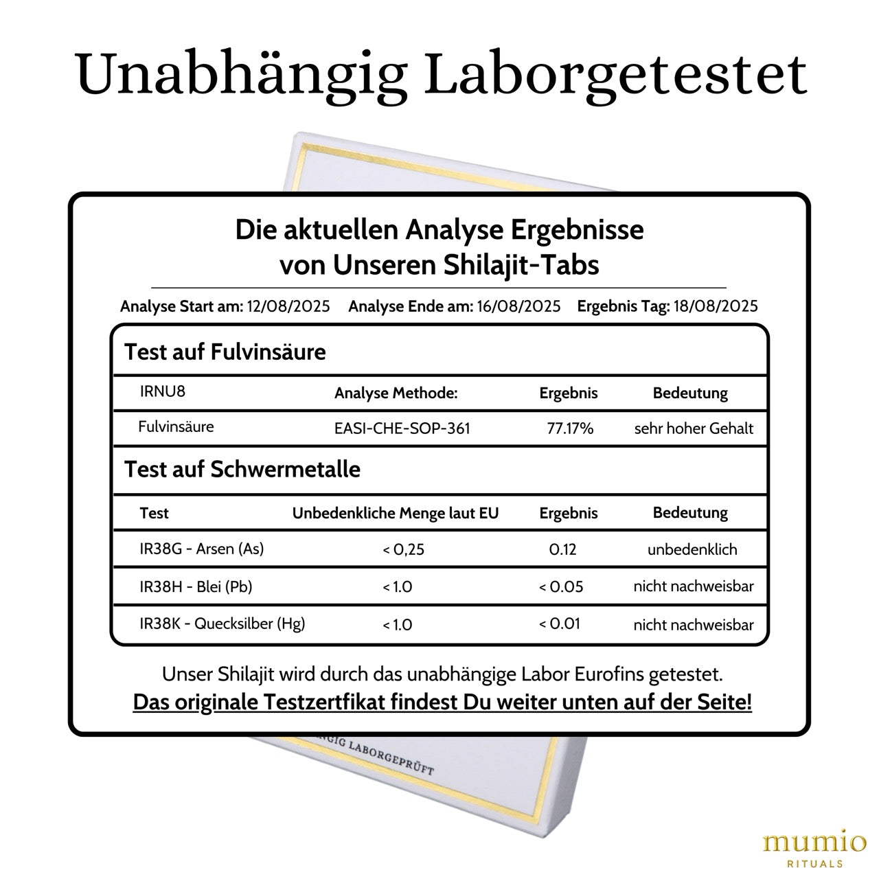 Mumio Shilajit Tabs